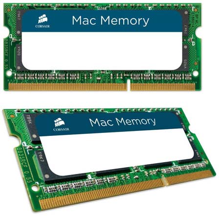 Corsair выпустил SO-DIMM DDR3-1666 память для продукции Apple